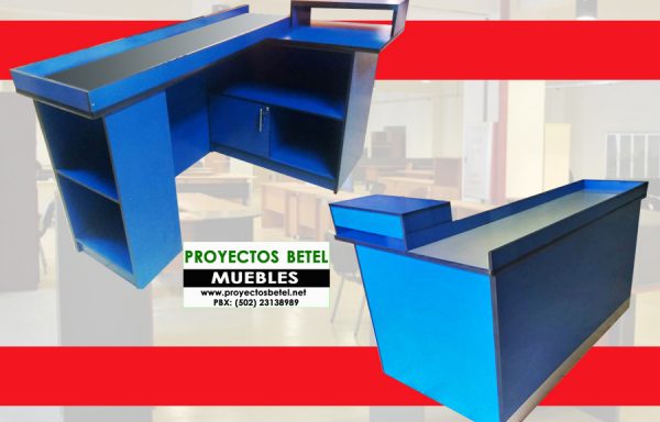 Mueble caja supermercado
