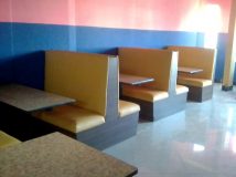 Bancas y mesas muebles para restaurante butacas mesas patas de gallo