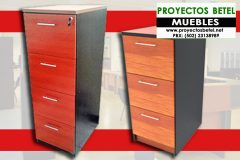 Archivo de 4 y 3 gavetas