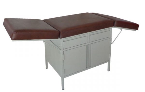 Camilla con gavetas y credenza