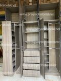 Closet de melamina con puertas