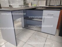 Escritorio en forma de L muebles o mobiliario para oficina
