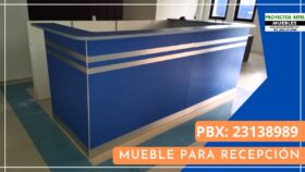 Recepcion en U de melamina fabrica de muebles