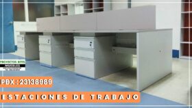 Estaciones para co working con gavetas