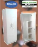 Armario de melamina con puertas abatibles