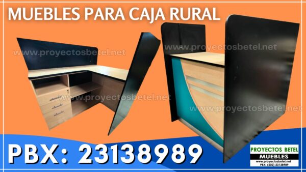 Mueble para cajero receptor