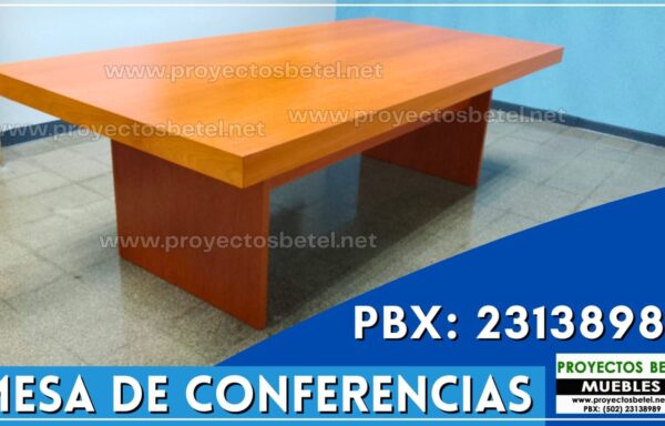 Mesa de conferencia fabricada en melamina