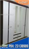 Closet fabricado en melamina por la fabrica de muebles de oficina Proyectos Betel en Guatemala