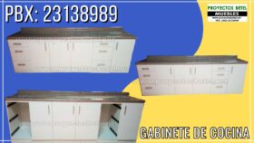 Gabinete fabricado en melamina color a elegir por muebles de oficina Proyectos Betel Guatemala