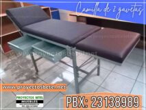 camilla metalica de 2 gavetas