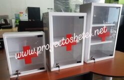 botiquin fabricado por Proyectos Betel muebles de oficina guatemala