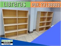 Librera en melamina sin puertas