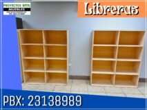 libreras y estantes de melamina sin puertas