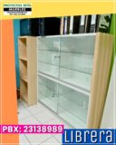 Librera con puertas de vidrio