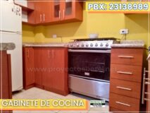 gabinetes de cocina en melamina y top en formica