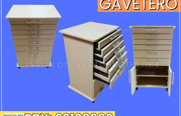 Gavetero auxiliar con rodos