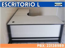 Escritorio ejecutivo en melamina color a elegir fabricado por Proyectos Betel